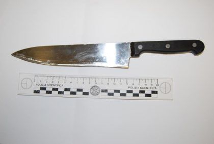 coltello polizia scientifica