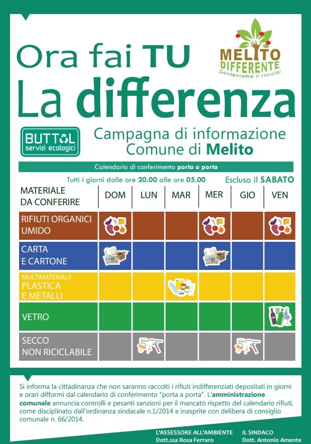 raccolta differenziata melito